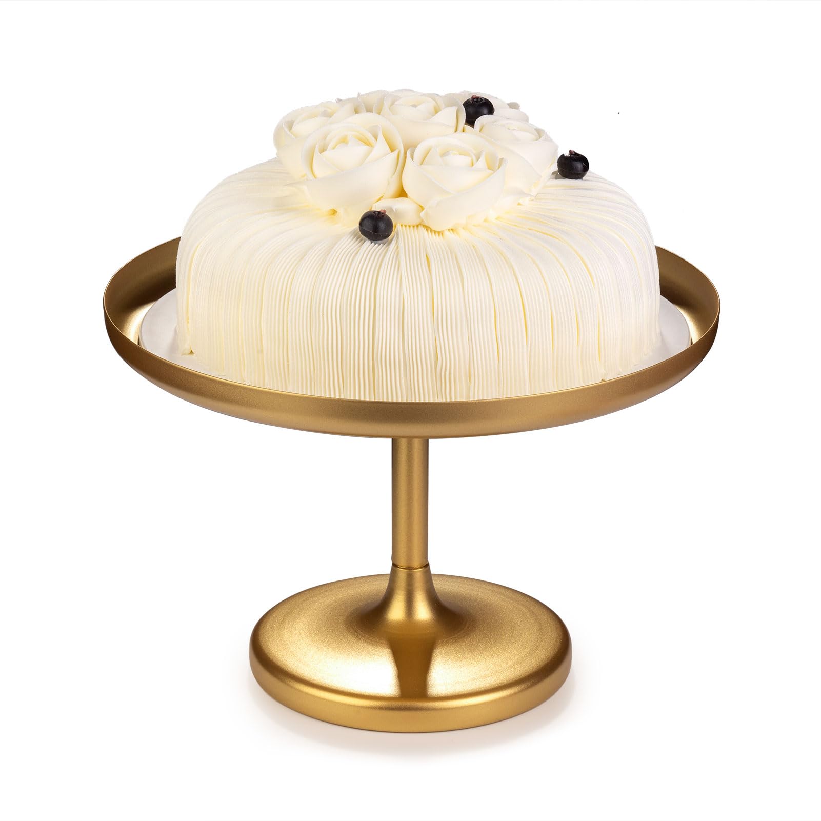 Amazon｜12インチ ゴールドケーキスタンド ラウンドカップケーキ